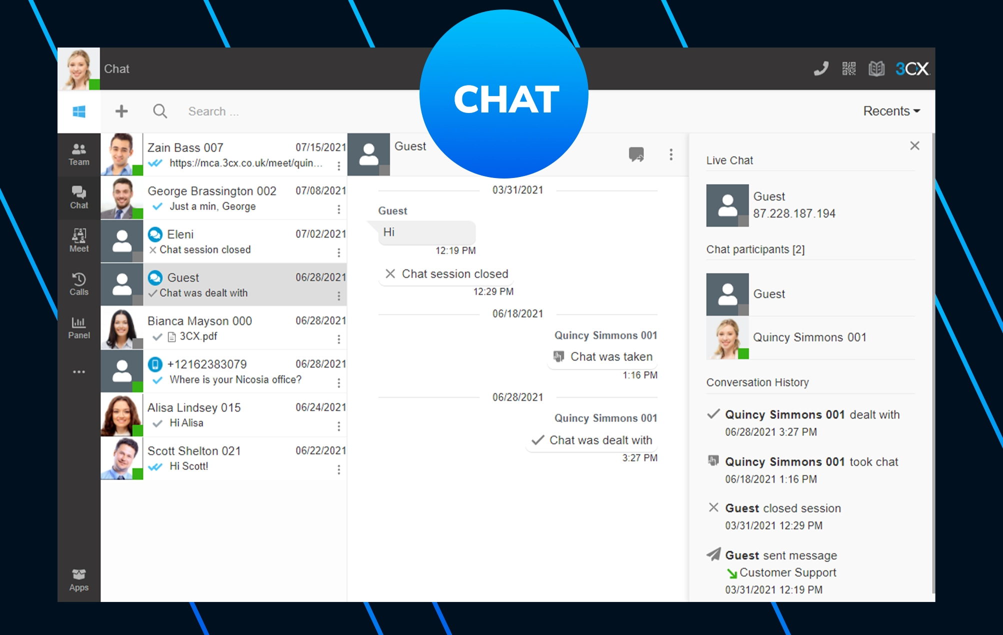 3CX Live-Chat und CRM-Integration für effizienten Kundenservice und Vertrieb