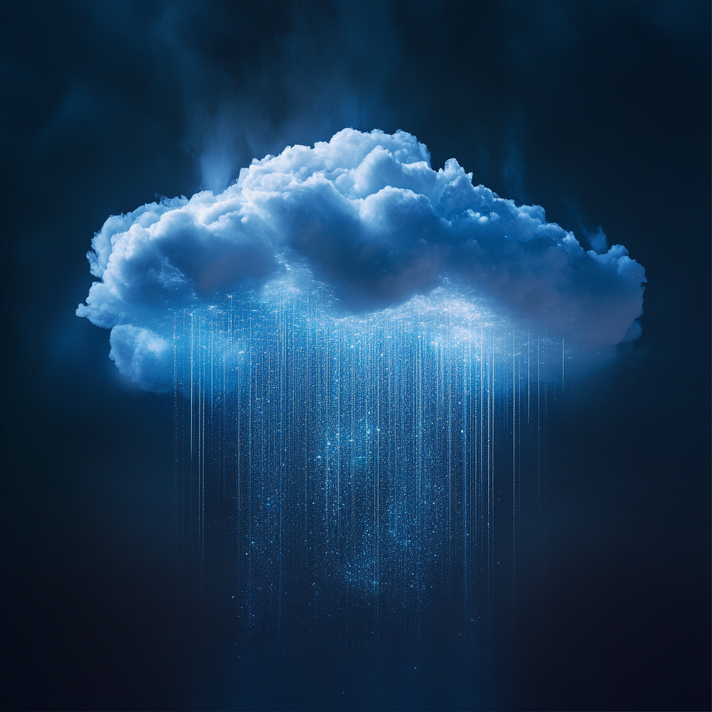 Digitales Cloud-Computing-Symbol, das die Vorteile und Flexibilität von Microsoft Azure in der Cloud-Technologie darstellt.
