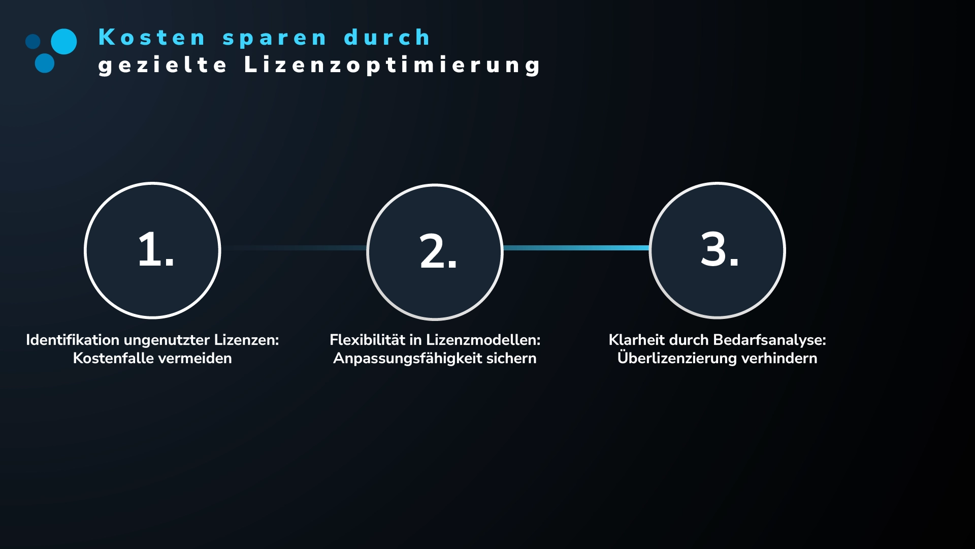 Infografik zur Kostenersparnis durch gezielte Lizenzoptimierung bei Microsoft-Lizenzen
