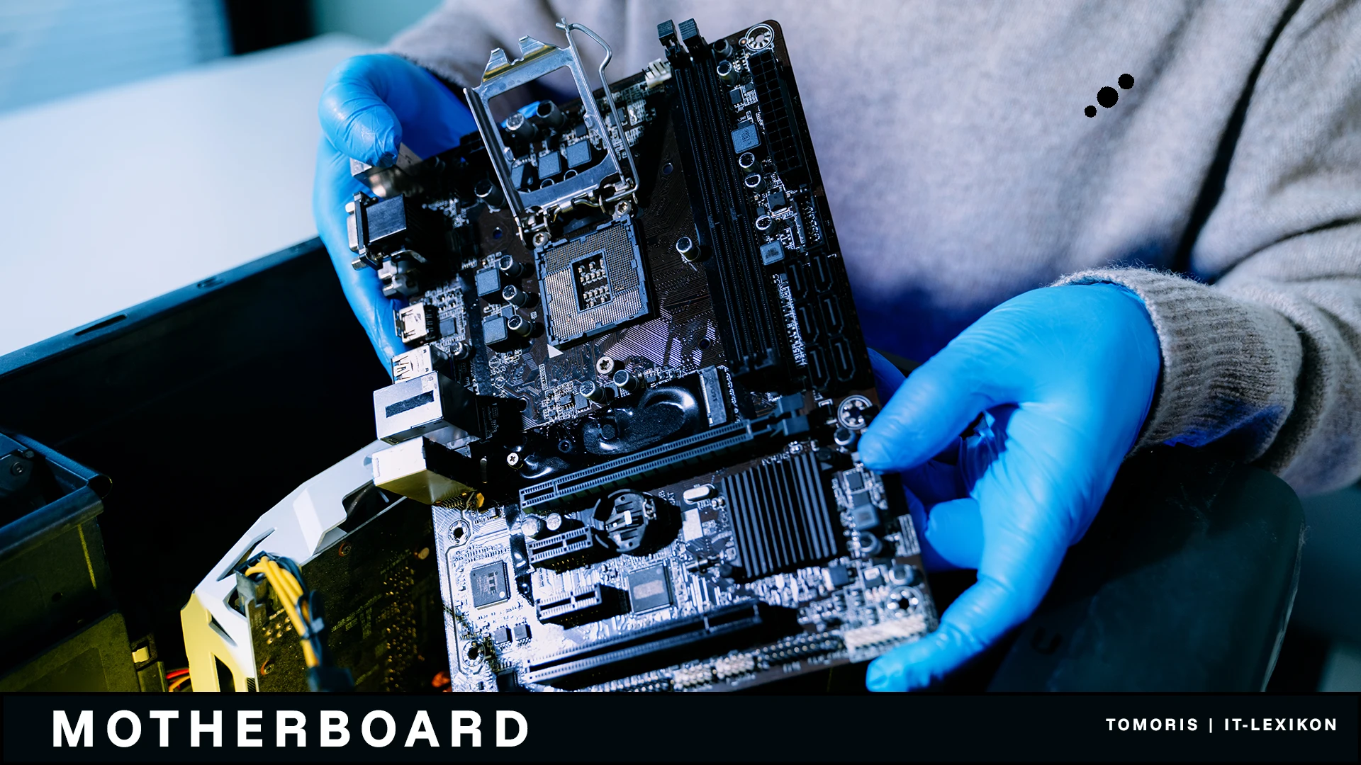 illustration mainboard computer hardware verbindung komponenten